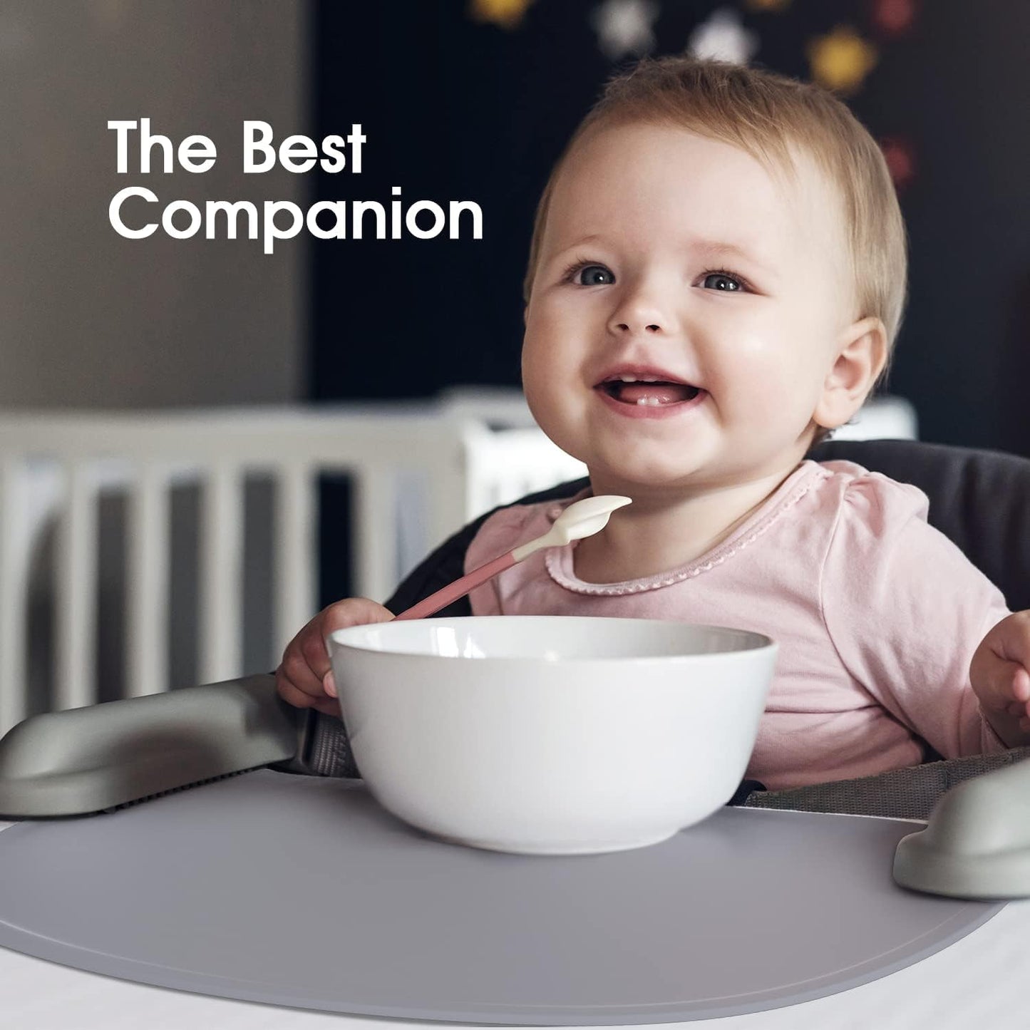 Cuddle Campus Set of 3 Silicone Placemats with Raised Edges for Kids,Toddlers,Babies, Non-Slip Dinning Table Mat, Baby Eating Mat, Food Mat Set 2
