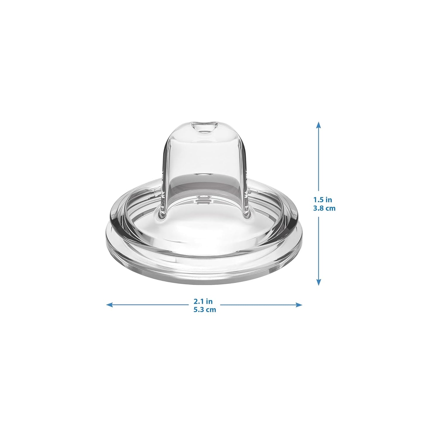 Dr. Brown’s Natural Flow® Level 2 Wide-Neck Baby Bottle Silicone Nipple, Medium Flow, 3m+, 100% Silicone Bottle Nipple, 6 Pack