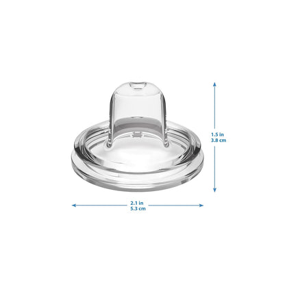 Dr. Brown’s Natural Flow® Level 2 Wide-Neck Baby Bottle Silicone Nipple, Medium Flow, 3m+, 100% Silicone Bottle Nipple, 6 Pack