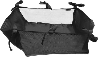 Baby Stroller Storage Mesh Bag Universal Bottom Basket Organizer with Large Capacity Oxford Fabric for Diapers Bottles and Essentials