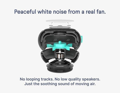 SNOOZ Smart White Noise Machine - Real Fan Inside for Non-Looping Sound, Portable Sleep Aid for Adults, Dogs, Travel, Home, Bedroom, Sleeping, Office Privacy, Therapy, & Baby Registry Essential- Cloud