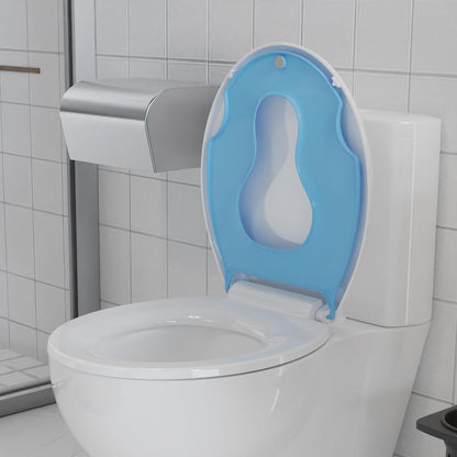 Toilet Seat Round,Toilet Seat with Toddler Seat Built in, Potty Training Toilet Seat Round Fits Both Adult and Child, with Soft Close,Easy Install and Clean - White, Round