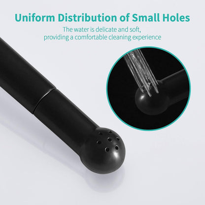 BARROCK Bathroom Hand Held Bidet Sprayer for Toilet Handheld Shattaf Spray Head Attachment Replacement, Adjustable Water Pressure for Feminine, Pets and Baby Diaper Washing, Matte Black