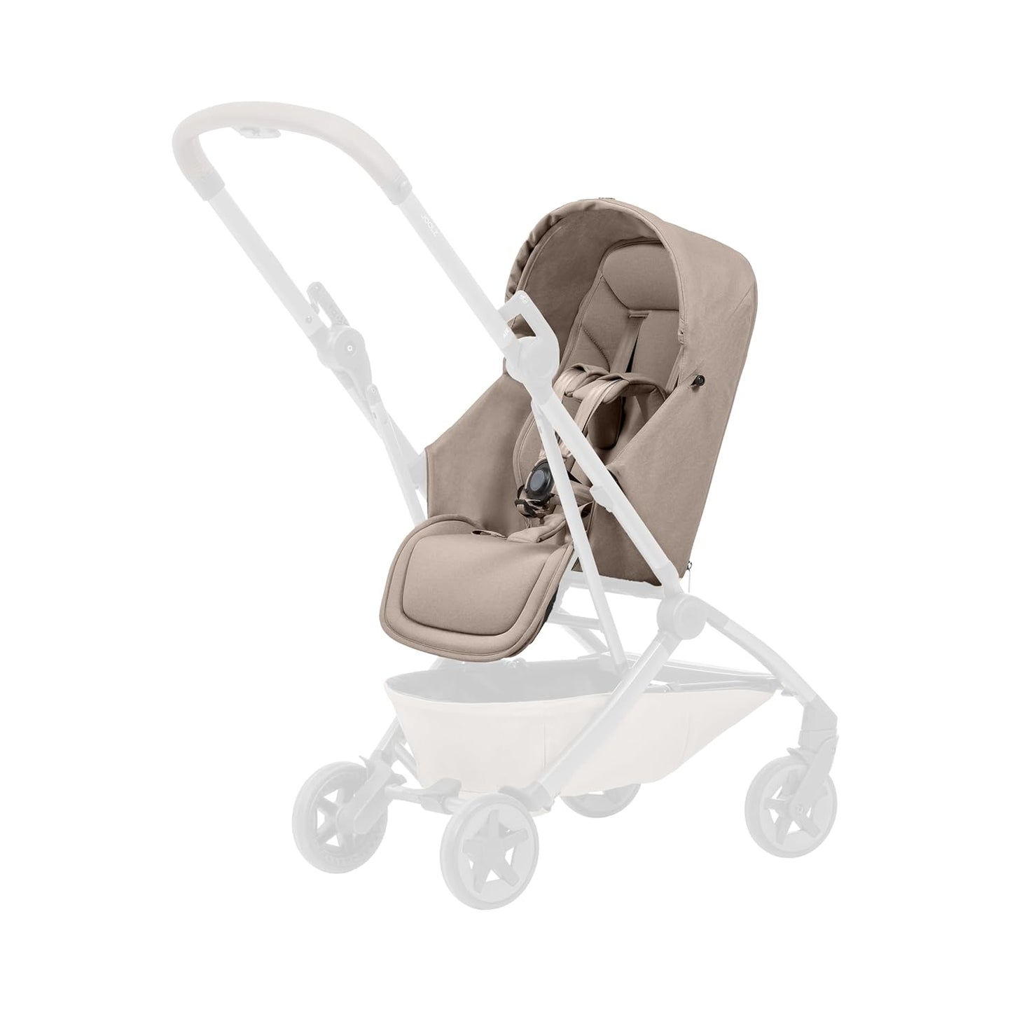 Joolz Aer2 Nest-to-Seat Accessory - Parent-Facing Compact Travel Stroller Seat for Newborn to Toddler (Up to 33 lbs) –Lightweight One-Hand Fold – Airplane Approved – Space Black (Chassis Not Included)