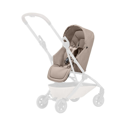 Joolz Aer2 Nest-to-Seat Accessory - Parent-Facing Compact Travel Stroller Seat for Newborn to Toddler (Up to 33 lbs) –Lightweight One-Hand Fold – Airplane Approved – Space Black (Chassis Not Included)