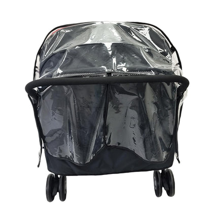 Stroller Rain Cover,Universal Rain Cover for Side by Side Baby Stroller, Double Stroller Cover for Rain and Wind,Baby Outdoor Activities Accessories.