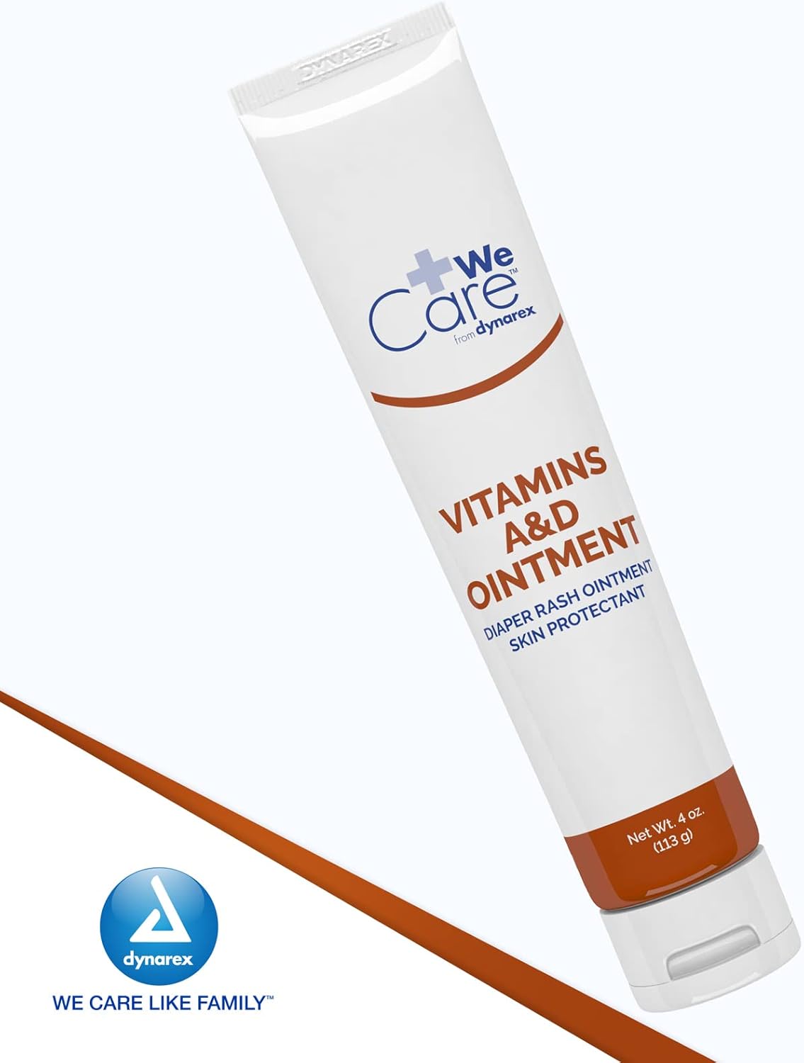 Dynarex Vitamins A & D Ointment, Ointment with Vitamin A and Vitamin D Skin Protectant, for Diaper Rash and Discomfort, White, 15 oz Jar