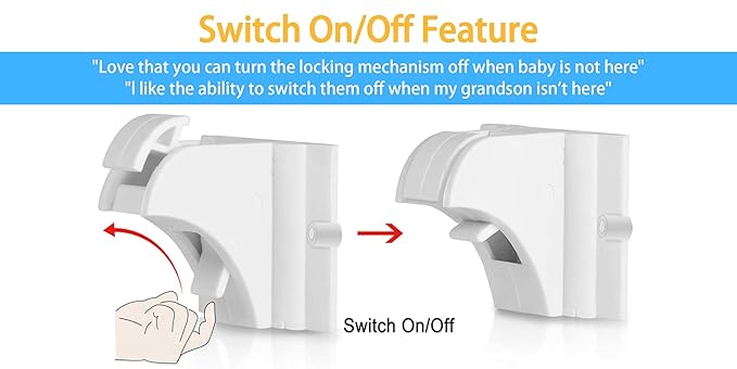 Vmaisi Magnet Cabinet Locks for Babies (22 Locks and 4 Keys)