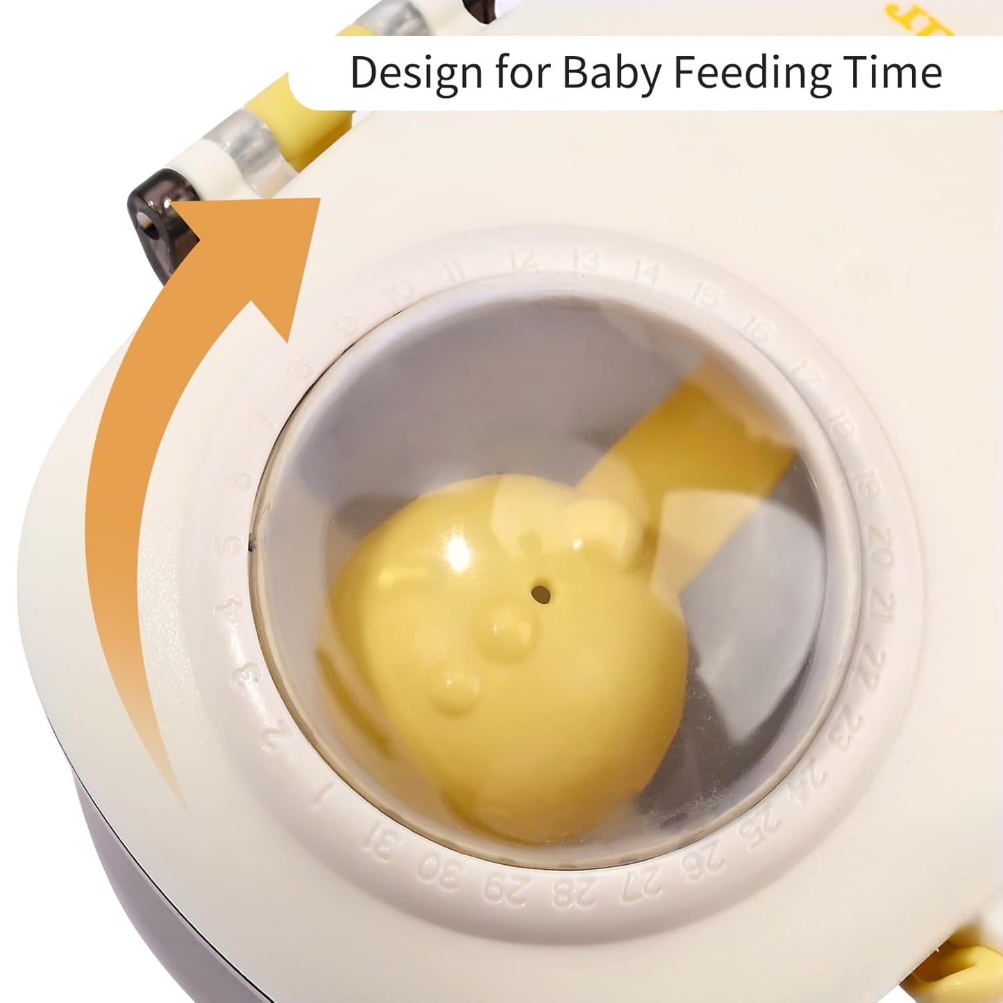 Bebamour Baby Formula Dispenser, BPA Free Portable Milk Powder and Candy Fruit Snack Storage Container with Scoop and Leveller for Travel, 450 ML, Green Cow