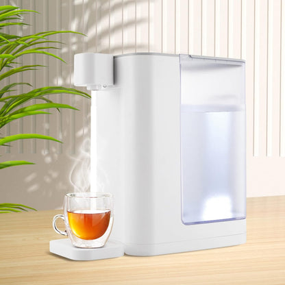 Instant Hot Water Dispenser 3L/102 OzCountertop Water Boiler & Warmer for Tea, Coffee and Baby Formula, Adjustable 5 Temperatures & 2 Water Outputs (White)