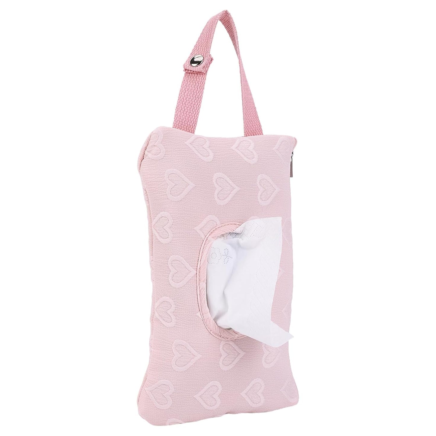 Quilted Baby Diaper and Wipes Pouch Portable Mommy Bag for Stroller Reusable Wipes Pouch with Lanyard for Casual Travel (Beige)