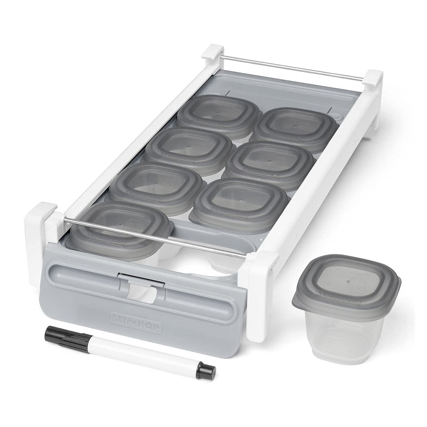 Skip Hop Baby Food Maker, Easy Prep Press Set, Grey