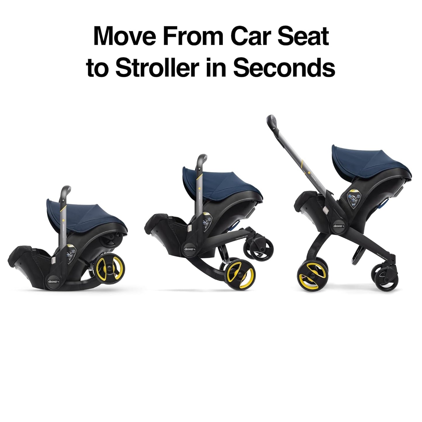 Doona Car Seat & Stroller, Nitro Black - All-in-One Travel System
