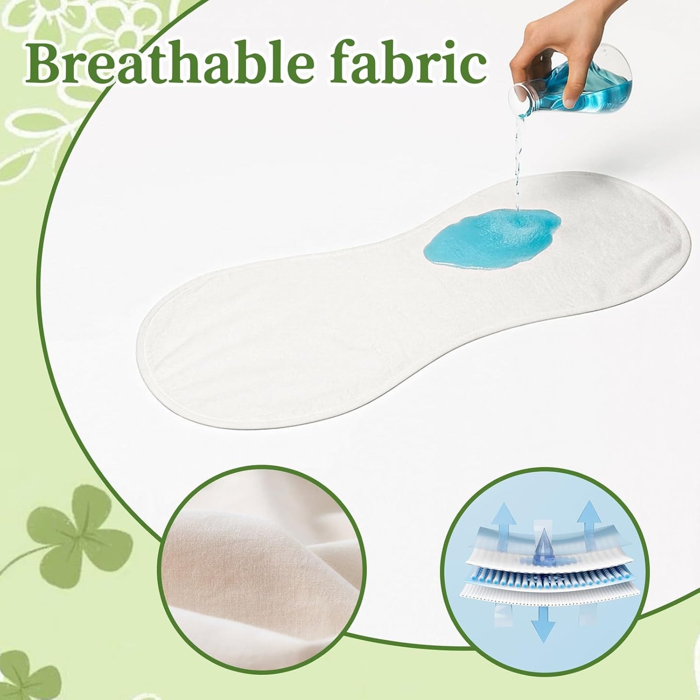 Hahafelt 3 Pcs Changing Pad Liners Fits in Peanut Shape Changing Pad Waterproof Diaper Mats Organic Cotton Peanut Mats are Warm on Baby's Back, Washable Reusable (Starry Style,Multicolor)