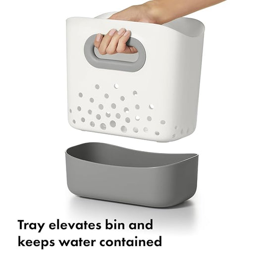 OXO Tot Stand Up Bath Toy Storage – Gray,(Pack of 2)