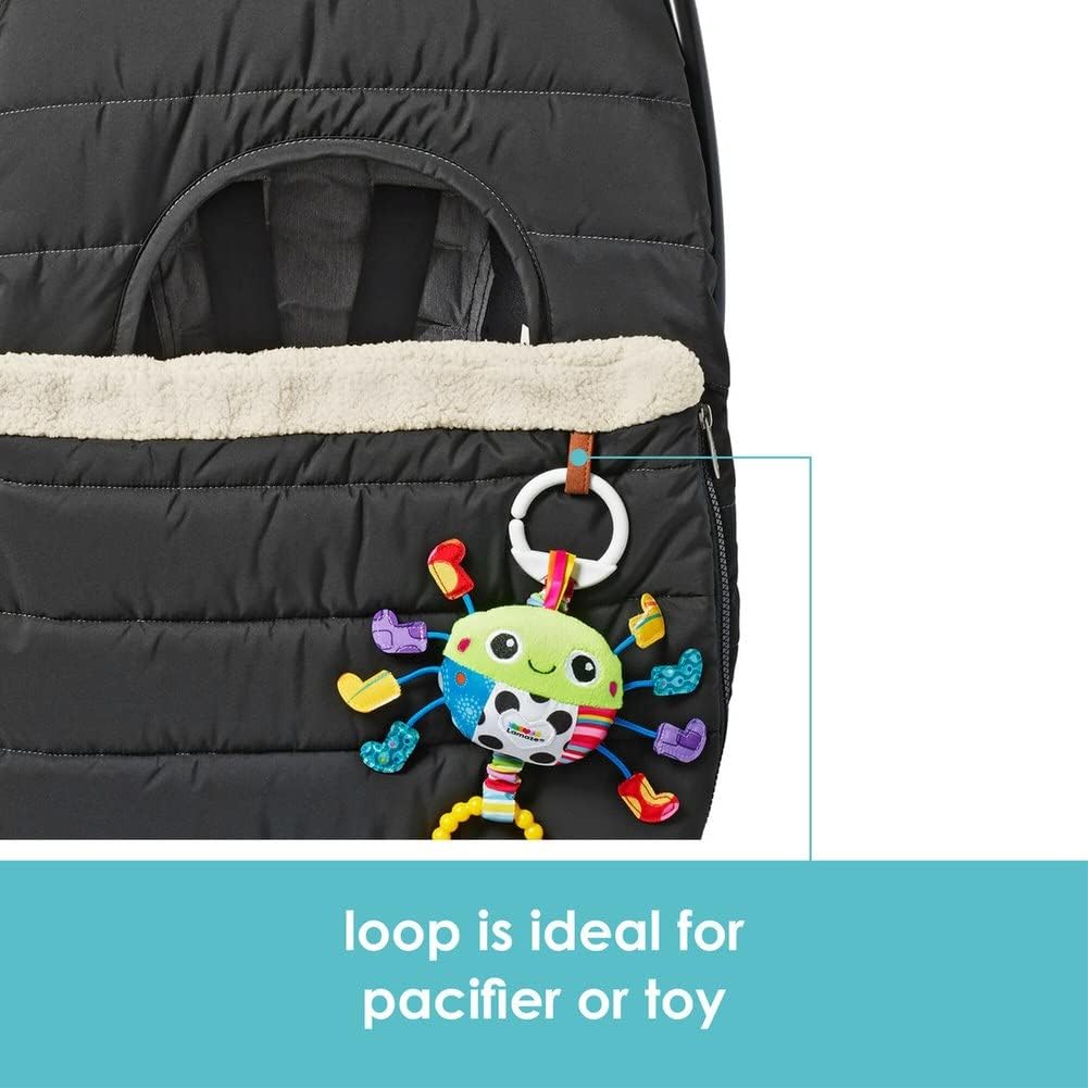 JJ Cole Baby Car Seat Cover, Blanket-Style Baby Stroller & Baby Carrier Cover, Heather Gray