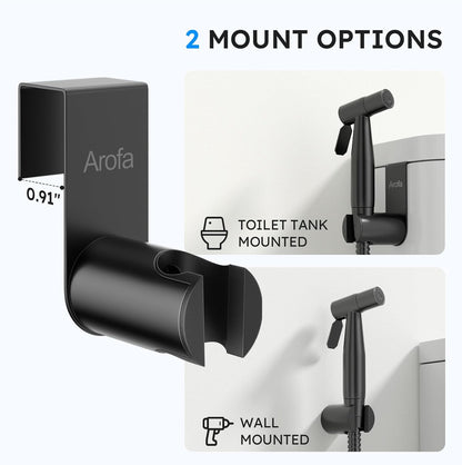 Arofa Handheld Bidet Sprayer for Toilet - 2 Pack Bidets Faucet for Existing Toilets Cloth Diaper Jet Sprayer, Stainless Steel Muslim Shower with Bidet Hose for Feminine Wash