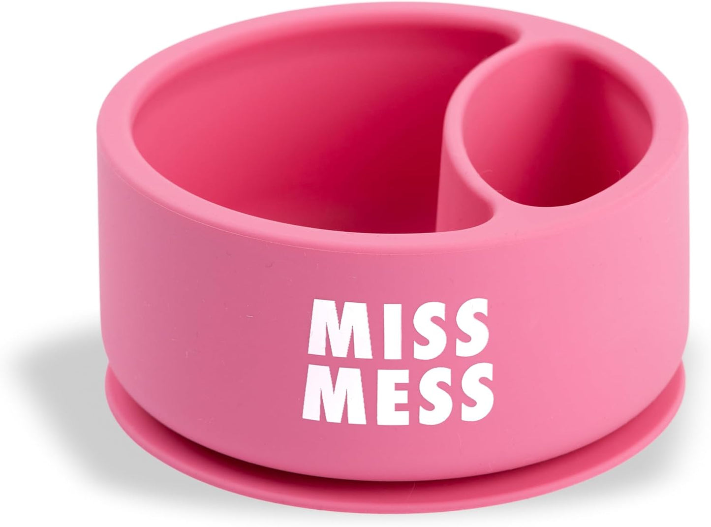 Bella Tunno Silicone Suction Bowl for Toddlers and Babies, Food Grade BPA Free Silicone, Non Slip Suction Base, Microwave & Dishwasher Safe, Ideal Baby-Led Weaning & Self Feeding Bowl, Miss Mess