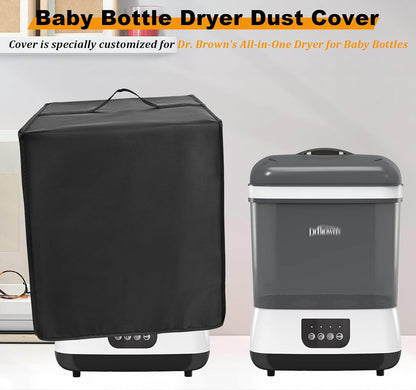 Dust Cover for Baby Bottle Dryer - Waterproof Dustproof Heat-Resistant Cover | Compatible with Dr. Brown's All-in-One Sterilizer and Dryer | Protective Case for Baby Bottle Dryer
