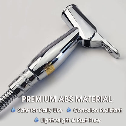 Handheld Bidet Sprayer for Toilet, Lockable Push Button, ABS Bidet Sprayer Set with Hose & T-Valve, Easy Install - Niken Color
