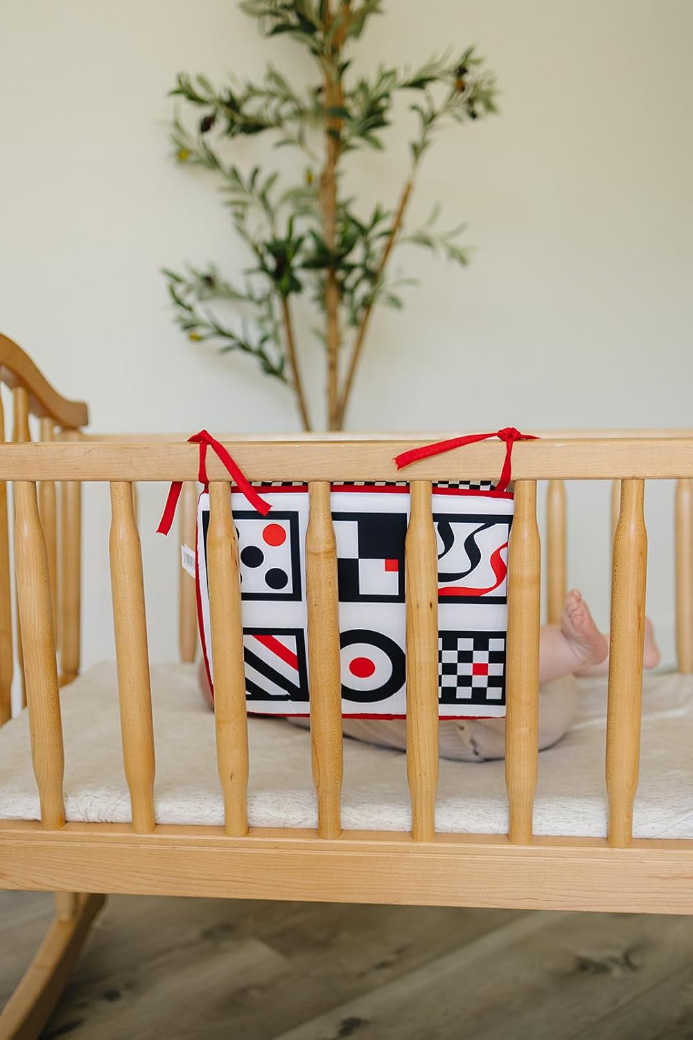 Baby Mirror, Crib or Car or Floor, Reversible Mirror for Baby, Great Tummy Time Toy, High Contrast Toy, Easy to Attach, Lightweight, Portable, Shatterproof, Safe, Wipe Clean by Genius Babies