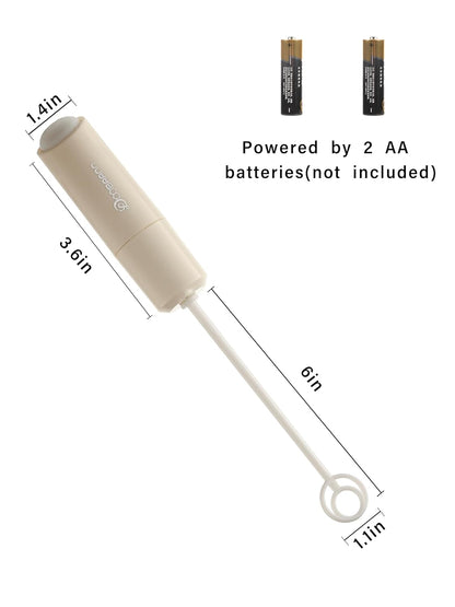 Handheld Electric Baby Formula Mixer,Handheld Drink Mixer (Off White)