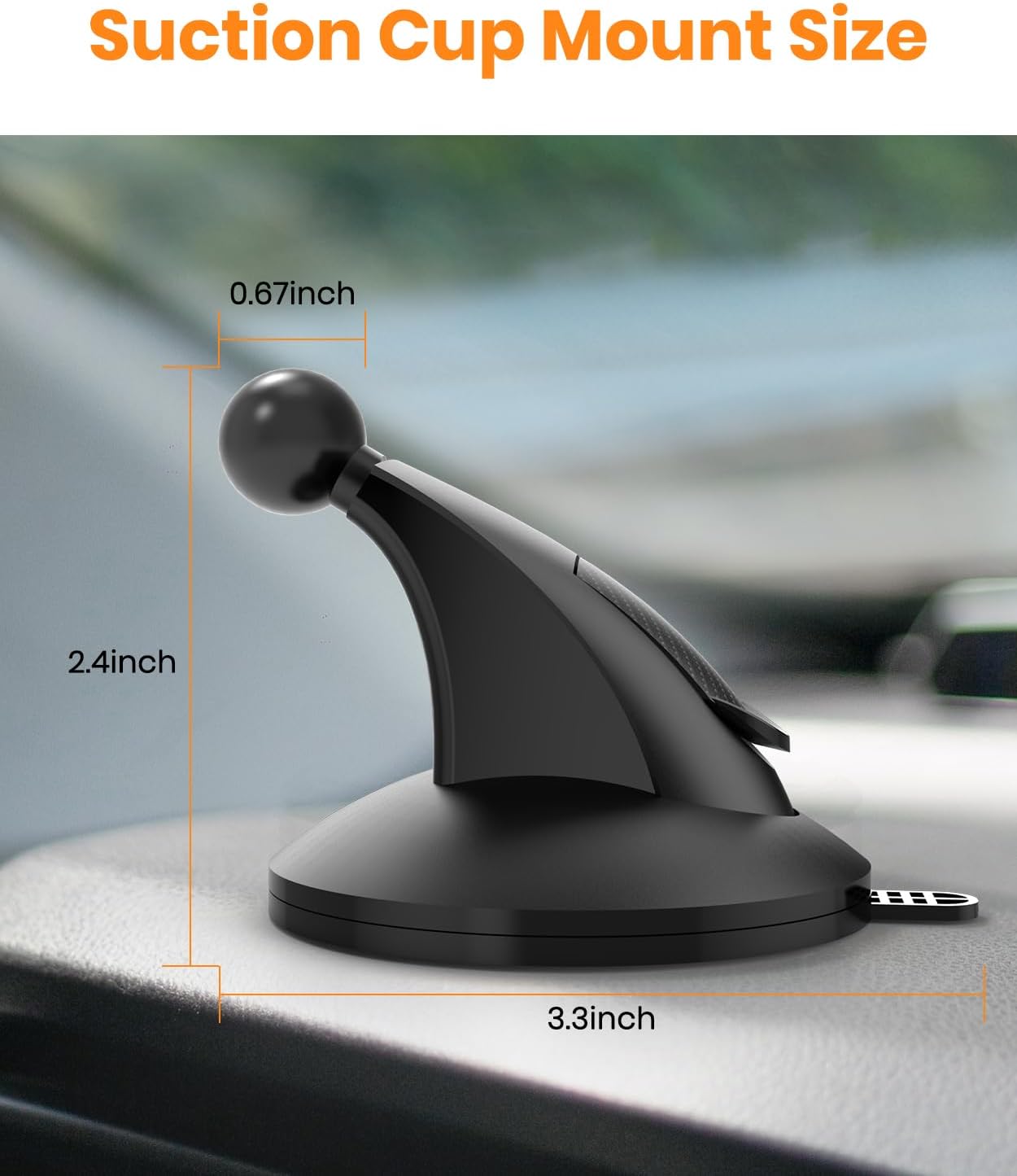 Suction Cup Bracket for baby car camera With Easy Installation