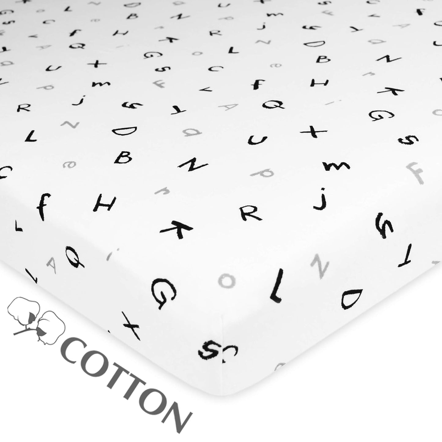 American Baby Company 100% Natural Cotton Fitted Pack and Play Sheet 39" x 27" - Soft & Breathable Pack N Play Sheet for Playpen, Playard & Mini Crib Mattress, Navy Whale, for Boys & Girls