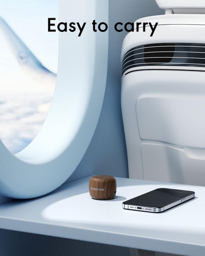 Sound Machine Flowtune White Noise Machine for Baby Adults, Mini Portable Sound Machine for Travel, 6H Timer, 18 Soothing Sleep Sounds Gift (Wood Grain)