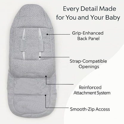 Stroller Footmuff Bunting Bag for Winter – Universal Stroller Cover for Cold Weather, Compatible with UPPAbaby Vista V2 / V3 / Vista/Cruz/Cruz V2 / RumbleSeat/Ridge/Minu – Storage Bag Included