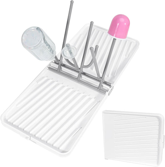 Baby Bottle Drying Rack with Tray and Drainer,Space Saving Bottle Drying Rack