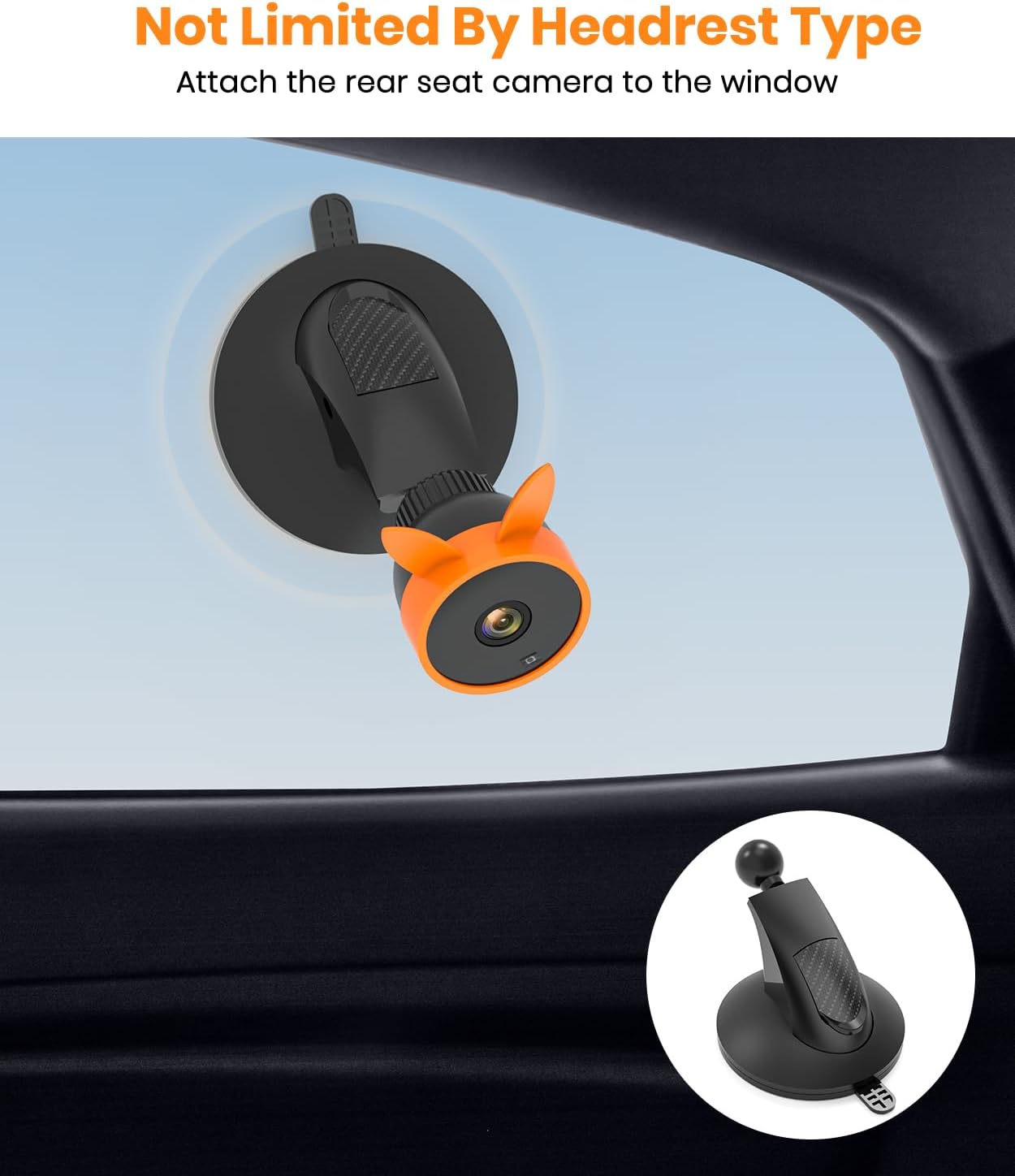Suction Cup Bracket for baby car camera With Easy Installation