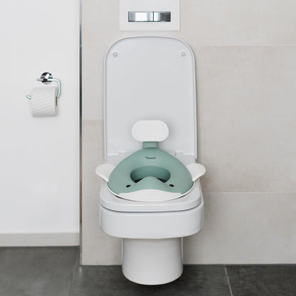 Kindsgut Whale Potty Training Seat for Toddlers – Kids Toilet Seat with Backrest, Non-Slip, Fits Round & Oval Toilet Seats, Designed in Germany, Peach