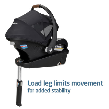Maxi-Cosi Mico Luxe+ Baby Car Seat: Infant Car Seat with Base and Versatile Baby Carrier Seat Functionality, Essential Green