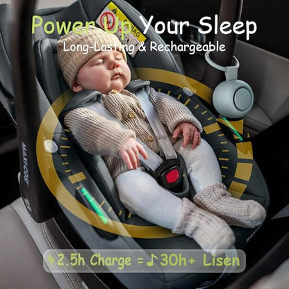 Portable White Noise Sound Machine | 16 Soothing Sounds | Timer | Memory Function | Noise Canceling for Sleep Aid & Office Privacy | Travel | Registry Gift | Sleep Soother for Baby Kids Adults
