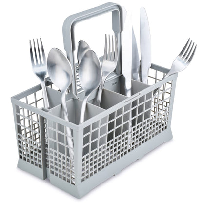 Noa Store Universal Dishwasher Silverware Basket with 7 Compartments and Handle - Ideal for Organizing Cutlery - Silverware Drainer Basket for Kitchen Clean Up - Compatible with Baby Bottles and More