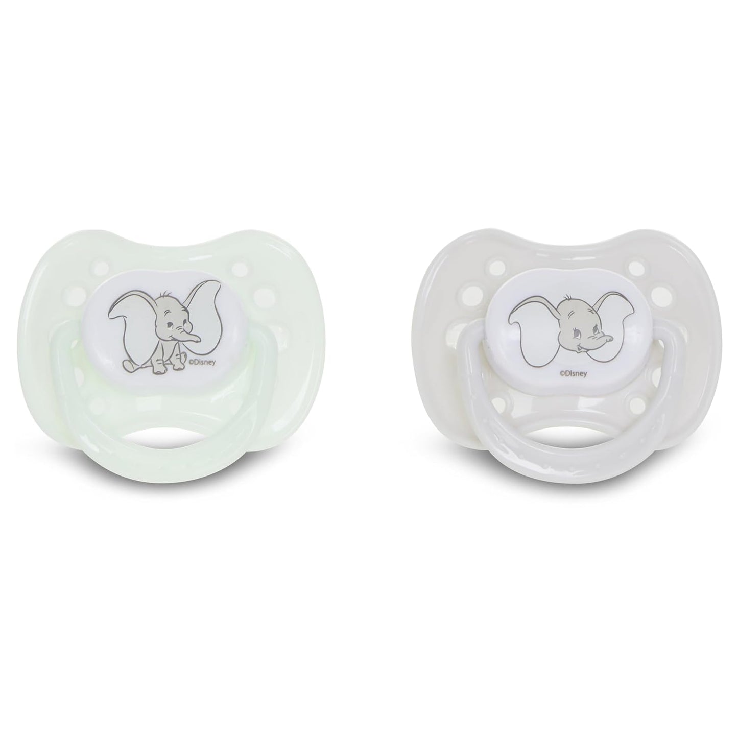 Disney Baby Bottles and Pacifiers Set – 2 Hourglass-Shaped 11oz Bottles + 2 Orthodontic Pacifiers – Officially Licensed Mickey, Minnie, Pooh & Dumbo Designs – BPA-Free Feeding Gift Set