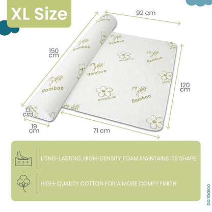 BANBALOO | Bed Bumper for Toddlers - Premium Model | XL Bed Barrier with Mattress Cover | Toddler Bed Bumper | Easy Setup and Quick Installation | Queen, King, Twin, Full-Size Bed | Foam
