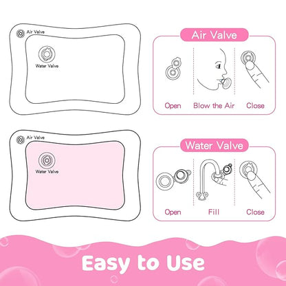 Yeeeasy Tummy Time Water Mat for Girl, Baby Girl Toys for 0, 3, 6, 9, 12 Months, Baby Girl Gifts, Develop Sensory Toys Kids' Indoor Climbers & Play Structures