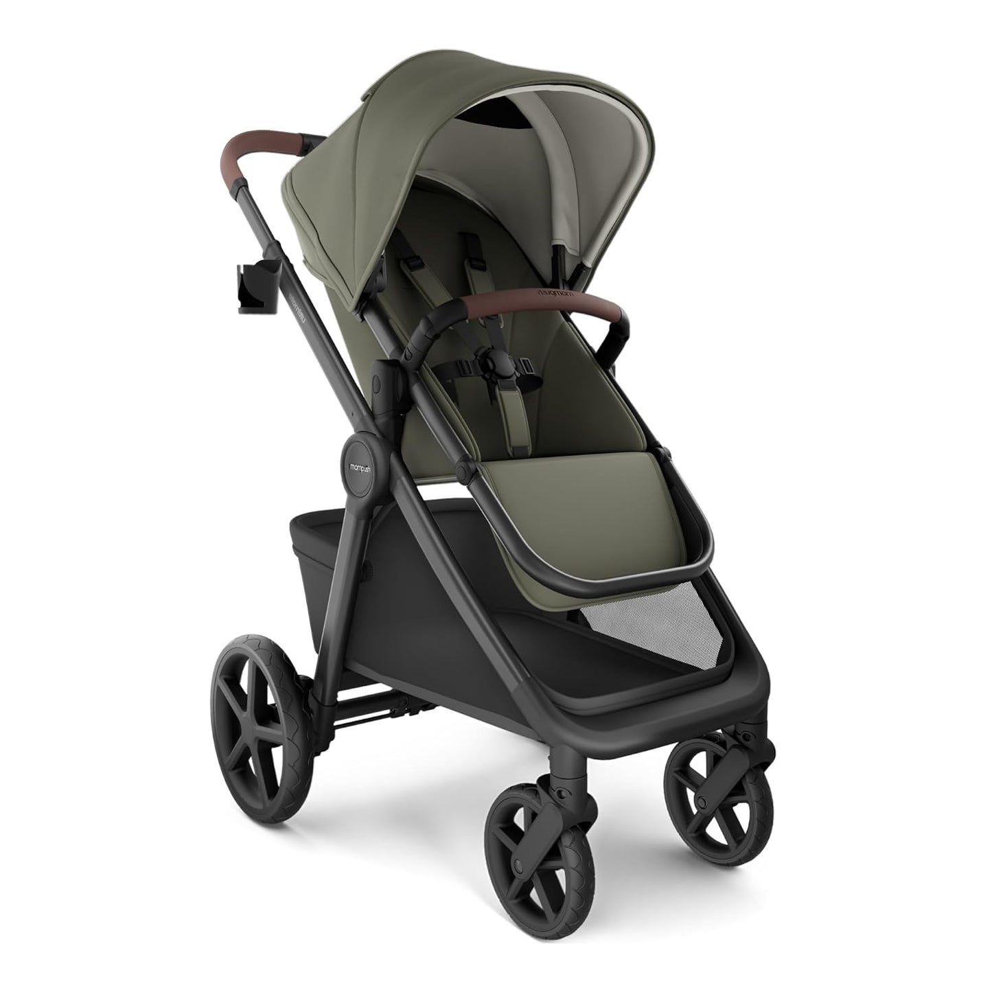 Mompush Ultimate2 Baby Stroller, Premium Convertible Full-Size Stroller for Toddler, Reversible Seat with One Hand Recline Adjustment, Car Seat Adapter Included