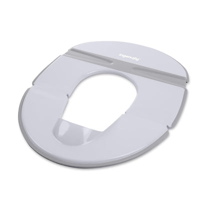 Ingenuity My Travel Potty, 2-in-1 Baby and Toddler Portable Potty Seat & Potty Ring, Lightweight Foldable, Includes Travel Bag & 3 Disposable Liners, Neutral