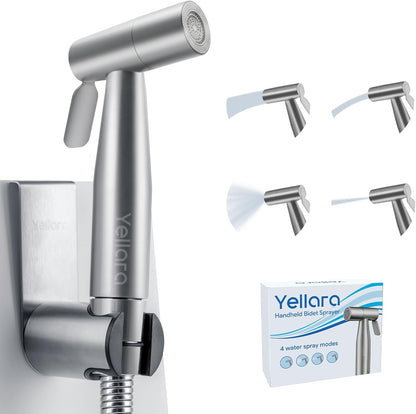 Handheld Bidet Sprayer for Toilet - Feminine Wash, Toilet Cleaning - Stainless Steel, Adjustable Water Pressure, Easy Installation