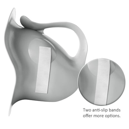 Potty for Newborn Baby Potty Training; for Diaper Free Baby Elimination Communication Indoor & Outdoor; Attractive Fish Shape (Grey)