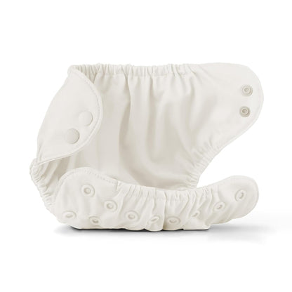 Esembly Cloth Diaper Cover - Reusable Swim Diaper, Waterproof, Breathable - Adjustable Outer Layer Over Absorbent Inner for Blowout Protection - Sea Glass, Size 2 (18-35lbs)