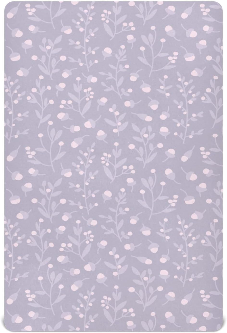Fitted Crib Sheets Cactus and Floral Stretchy Portable Playard Sheets for Baby Toddler, Breathable Soft Mini Crib Mattress 52 x 28 in for Boys and Girls