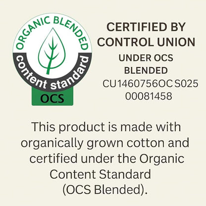 Waterproof Organic Mattress Protector King Size – Soft OCS Certified Organic Cotton Surface Mattress Cover – Noiseless & Breathable 250 GSM Mattress Pad – Deep Pocket Fitted Design