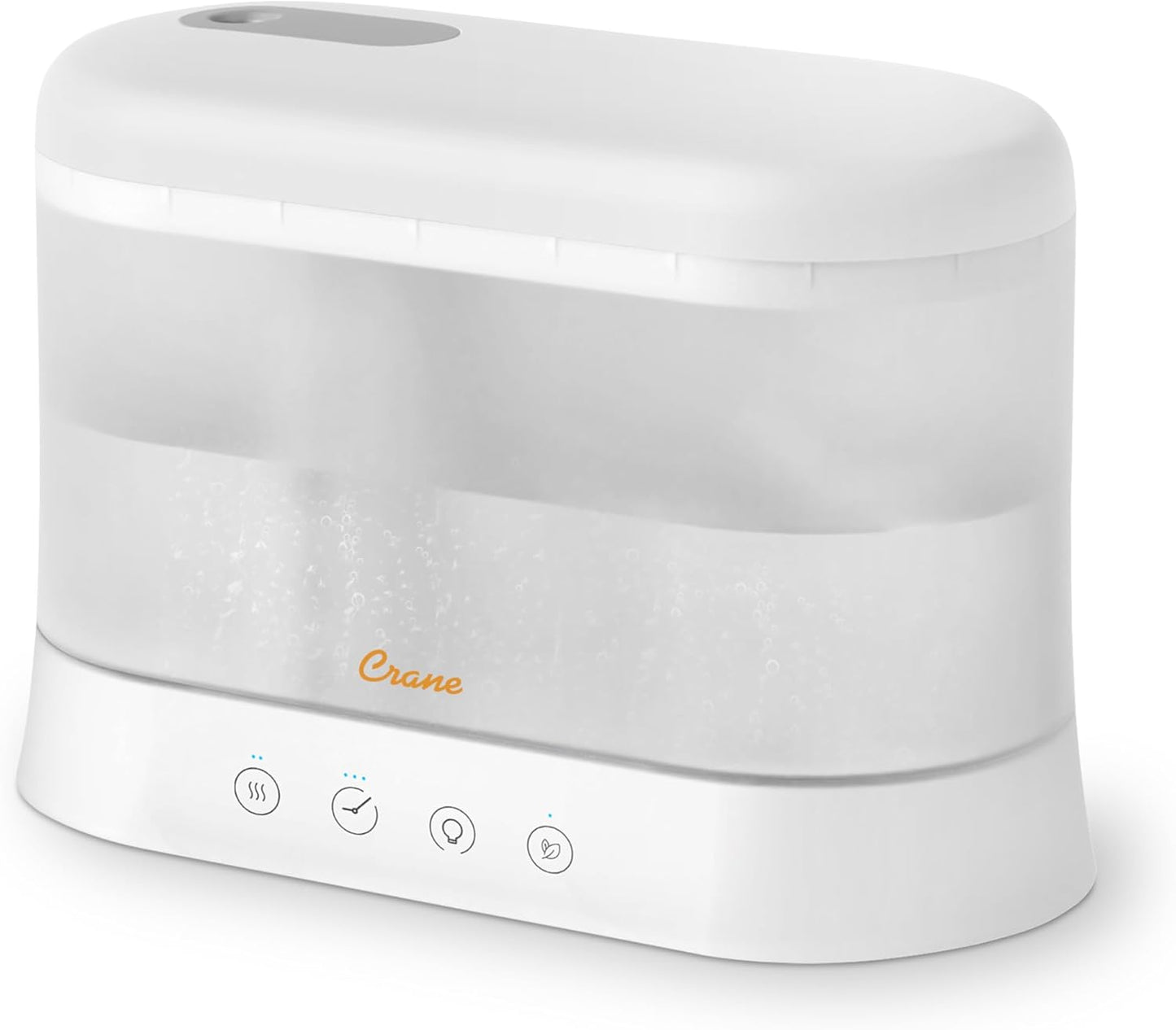Crane 0.7 Gallon Top Fill Cool Mist Humidifier and Aroma Diffuser, with Color-Changing Night Light and Aroma Diffuser Function, Humidifier For Bedroom, Office or Nursery