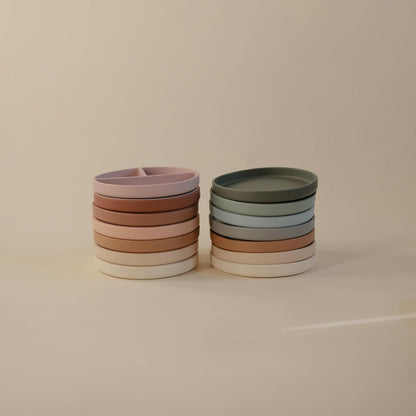 mushie Silicone Suction Plate | BPA-Free Non-Slip Design (Soft Lilac)