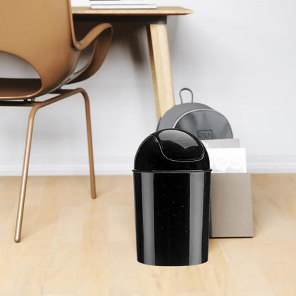 Umbra 1.25 Gallon Mini Waste Can with Removable Swing-Top Lid - Small Garbage Bin for Kitchen, Bathroom, Bedroom, Office - Compact Trash Can Fit Under Tables & Counters - Yellow
