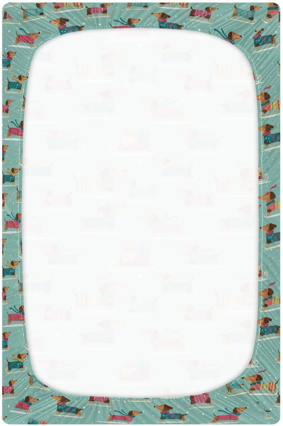 Baby Crib Sheet Cute Goose Flowers Crib Mattress for Boys and Girls Playard Sheet Soft Breathable Fitted Baby Mattress Cover 52x28in